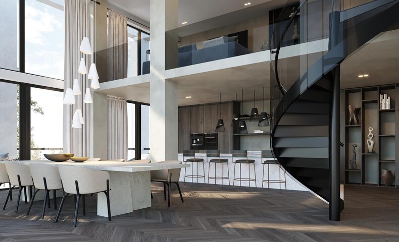 Kloos - Interieur beeld - Penthouse Rivier 1